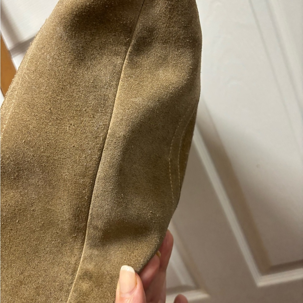 Coach VINTAGE Y2K D06S-1418 Legacy Tan Suede Shoulder/Crossbody Bag VGUC - Picture 7 of 11